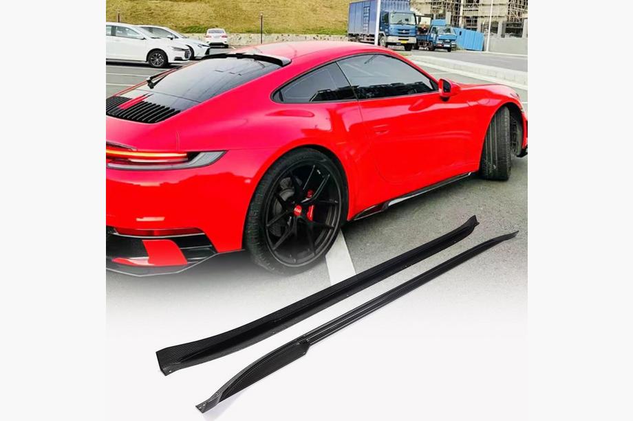 Porsche 911 (992) 2018– гг. Боковые Пороги V2 (Карбон) Image