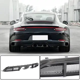 Диффузор заднего бампера для Carrera 4 GTS 2017-2018, Карбон фото 1