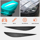 Porsche Macan 2014-2024 гг. Реснички на фары (2014-2018, Карбон) фото 2
