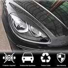 Porsche Macan 2014-2024 гг. Реснички на фары (2014-2018, Карбон) фото 3