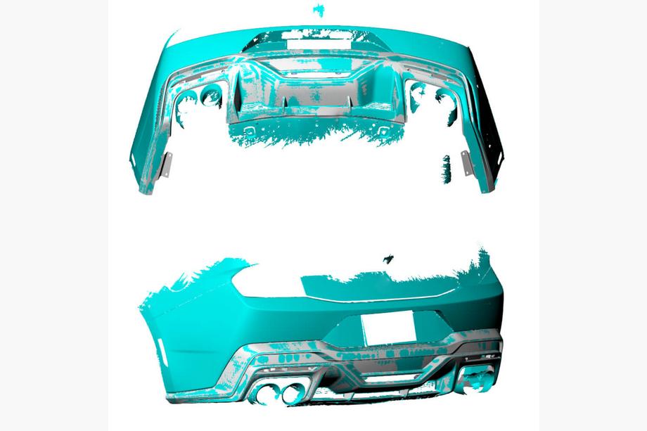 Ford Mustang 2024- гг. Диффузор Заднего Бампера (Карбон) Фото 2