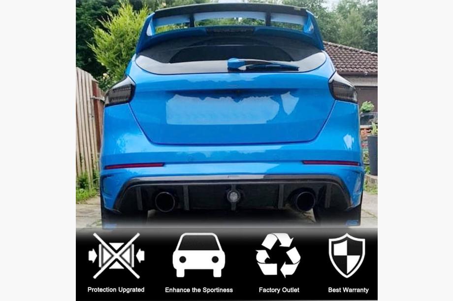 Ford Focus III 2011-2017 гг. Диффузор заднего бампера (для RS 2015-2017, Карбон) Фото 2