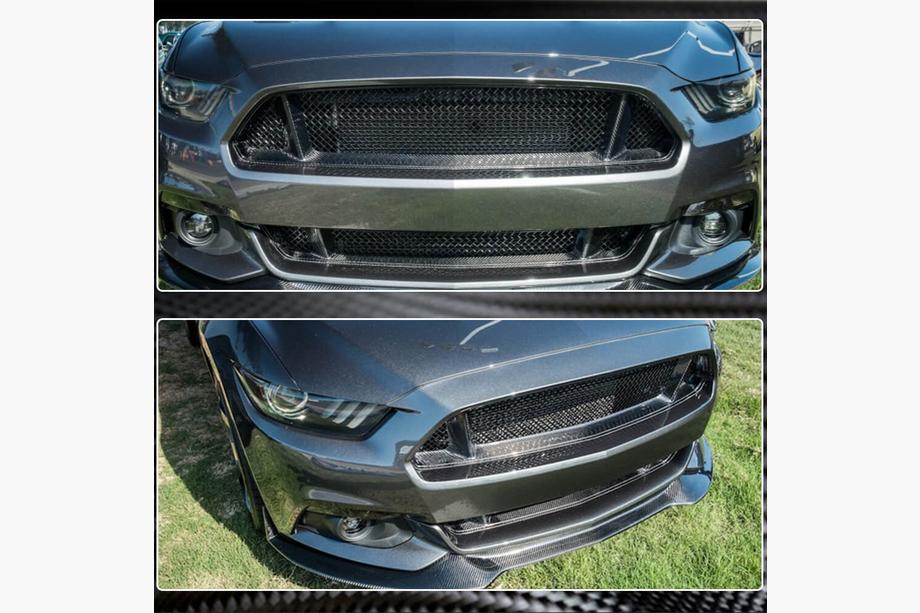 Ford Mustang 2015-2023 гг. Решетка радиатора (2015-2017, Карбон) Фото 4