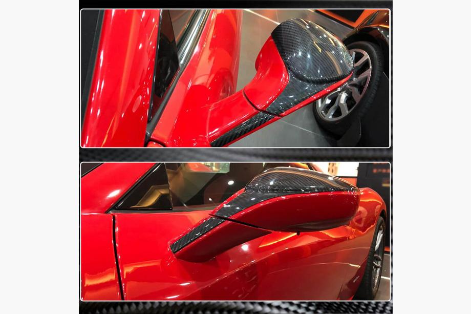 Ferrari 458 Italia 2009-2015 гг. Накладки на Зеркала (Карбон) Фото 4