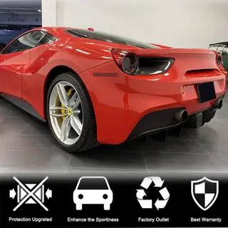 Накладки на Задние Фонари (2015-2017, Карбон) Ferrari 488 GTB 2015-2019 гг. фото 2