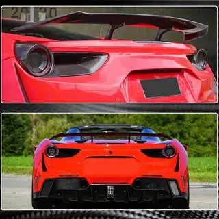Накладки на Задние Фонари (2015-2017, Карбон) Ferrari 488 GTB 2015-2019 гг. фото 3