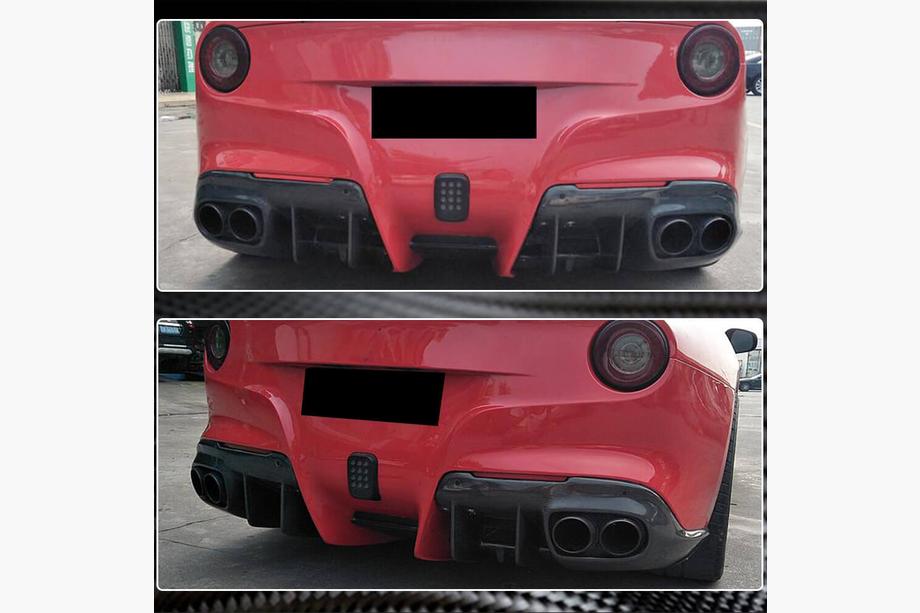 Ferrari F12 Berlinetta 2012-2017 гг. Диффузор заднего бампера (2012-2014, Карбон) Фото 5
