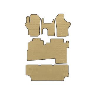 Hyundai H200, H1, Starex 1998–2007 гг. Коврики EVA (2004-2007, 3 ряда, 8-ми местный, Бежевый)