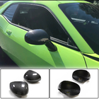 Dodge Challenger 2008-2023 гг. Накладки на Зеркала (Карбон) фото 1