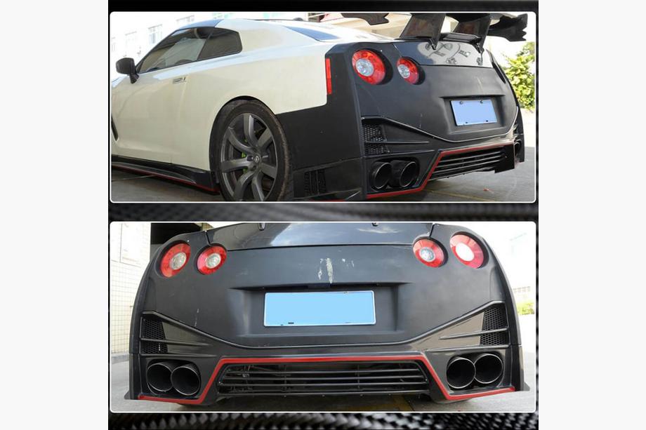 Nissan GT-R 2008-2025 гг. Диффузор заднего бампера (2009-2015, Карбон) Фото 4