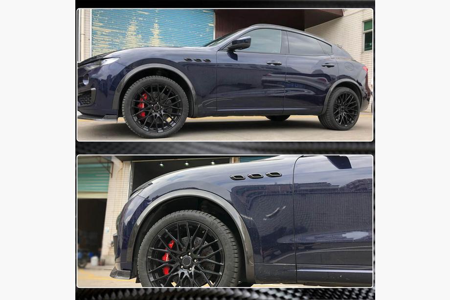 Maserati Levante 2016- гг. Накладки на передние крылья (Карбон) Фото 3