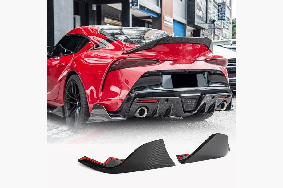 Toyota Supra 2019- гг. Диффузор заднего бампера V1 (Карбон) Фото 8