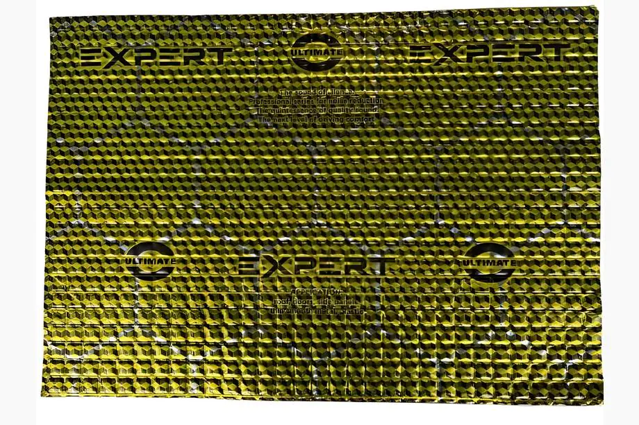 Виброизоляционный лист ULTIMATE EXPERT COLD GOLD 2,1 мм (50x35 см) Фото 6