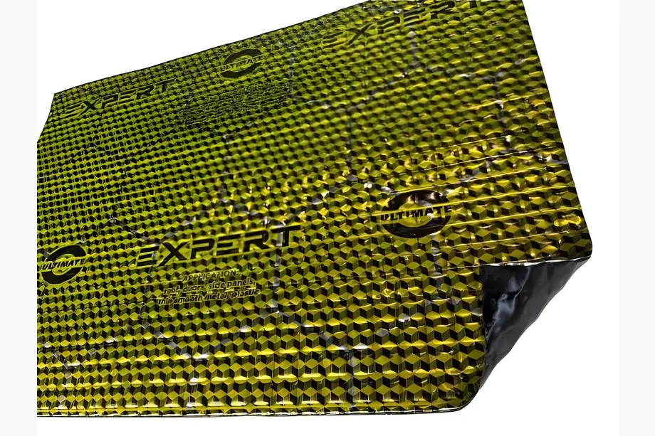 Виброизоляционный лист ULTIMATE EXPERT COLD GOLD 2,1 мм (50x35 см) Фото 1