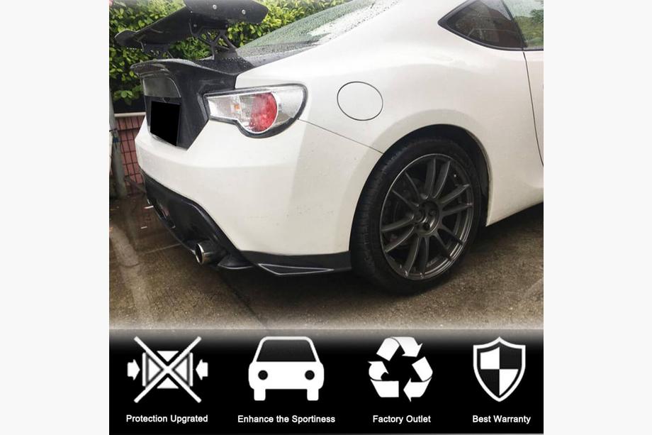 Subaru BRZ 2012-2021 гг. Накладка на Задний Бампер V1 (Карбон) Фото 2