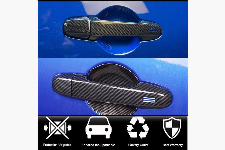 Subaru BRZ 2021- гг. Накладки на дверные ручки Карбон Фото 2