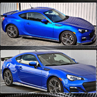 Subaru BRZ 2012-2021 гг. Боковые Пороги V1 (Карбон) фото 3