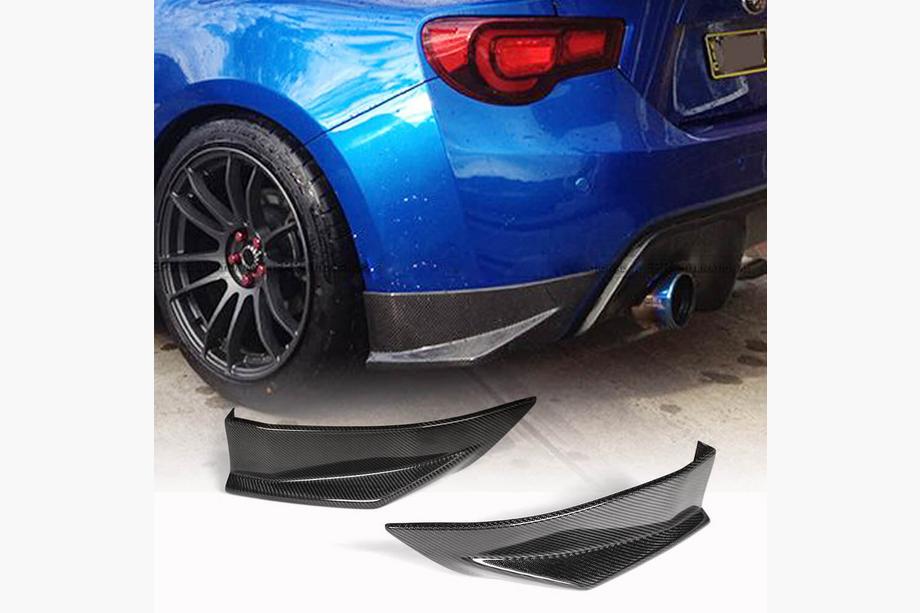 Subaru BRZ 2012-2021 гг. Накладки на Задний Бампер V2 (Карбон) Image