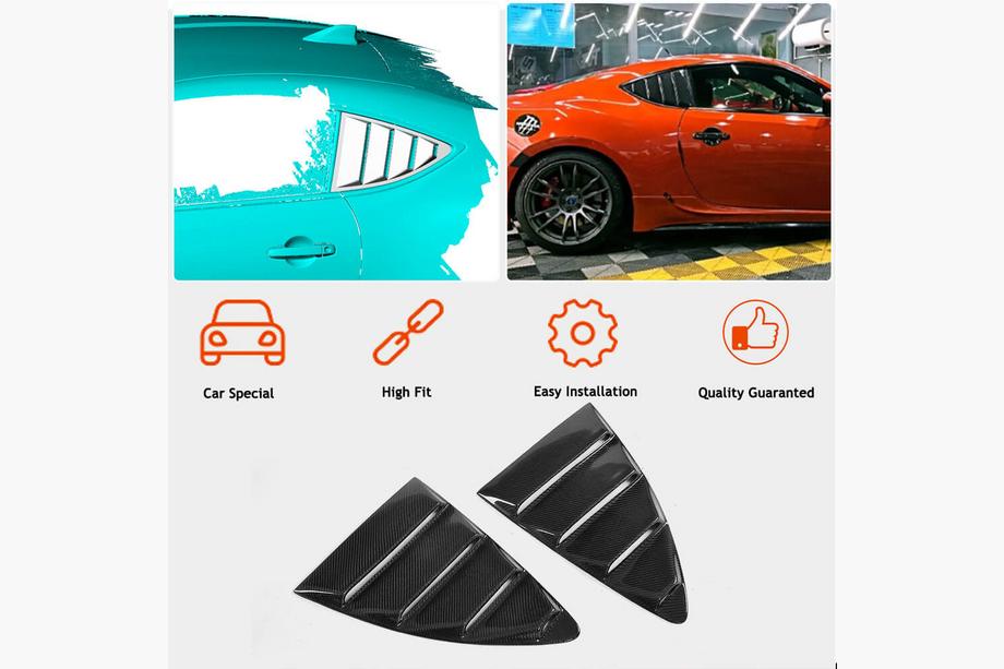 Subaru BRZ 2012-2021 гг. Накладки на задние окна (карбон) Фото 2