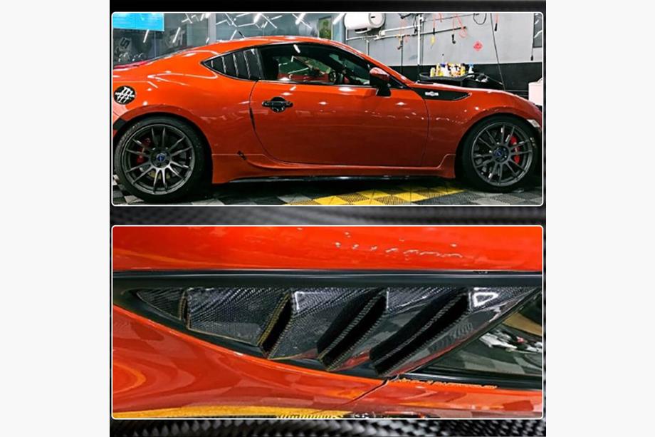 Subaru BRZ 2012-2021 гг. Накладки на задние окна (карбон) Фото 4