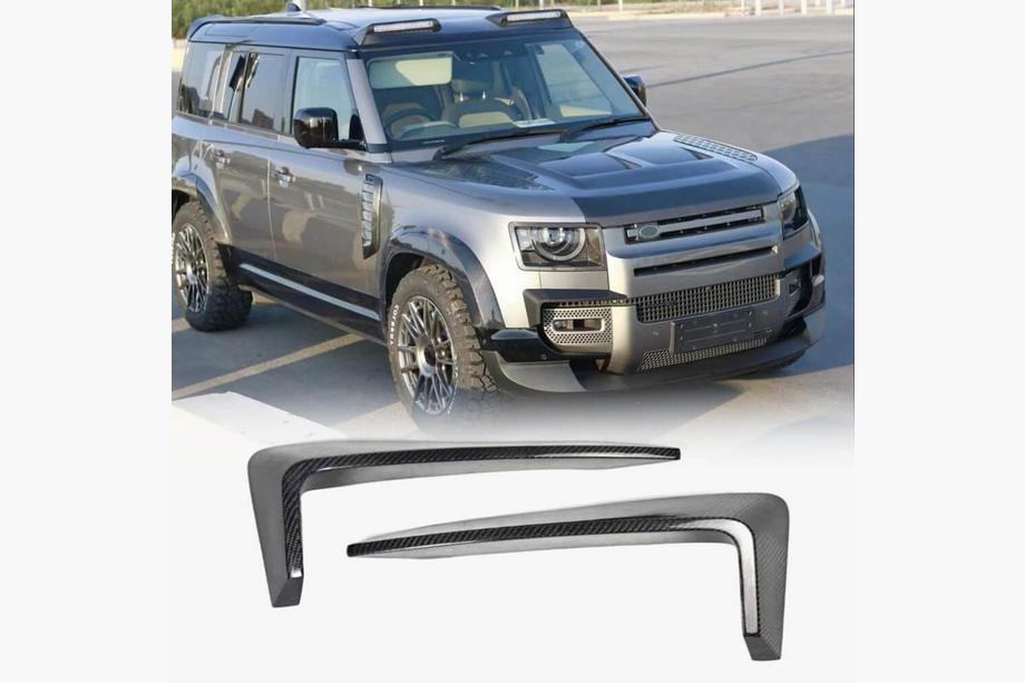 Land Rover Defender 2019- гг. Передняя губа бампера (Карбон) Image