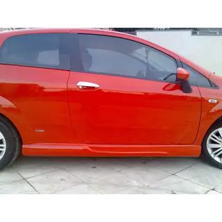 Боковые пороги (для 3-дверного, под покраску) Fiat Punto Grande/EVO 2006-2018 гг. фото 4