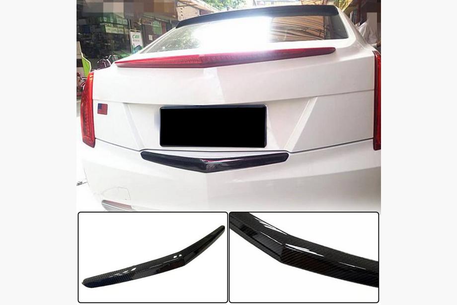 Cadillac ATS 2012-2019 гг. Накладка на задний бампер Карбон Image