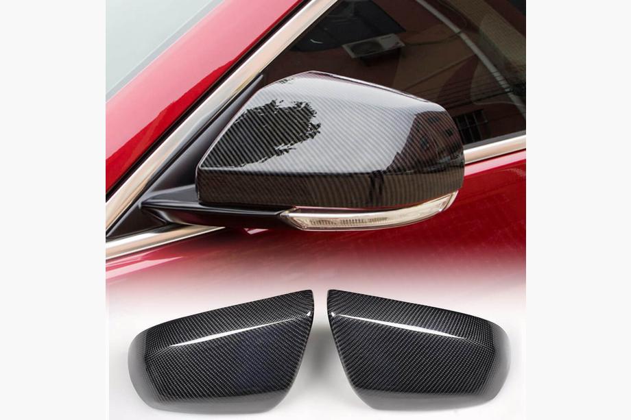 Cadillac ATS 2012-2019 гг. Накладки на Зеркала (Карбон) Image
