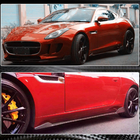 Jaguar F-Type 2013-2024 гг. Боковые Пороги (2013-2016, Карбон) фото 3