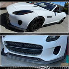 Jaguar F-Type 2013-2024 гг. Накладка на передний бампер Lip (для Base 2017-2019, Карбон) фото 4