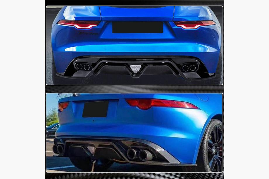 Jaguar F-Type 2013-2024 гг. Диффузор заднего бампера (2013-2019, Карбон) Фото 4
