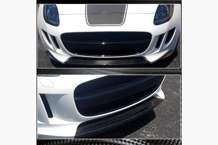 Jaguar Project 7 2013-2015 гг. Накладка на передний бампер Lip (2013-2015, Карбон) Фото 3