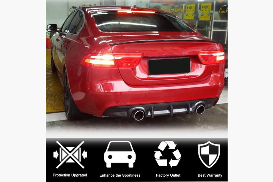 Jaguar XE 2016- гг. Диффузор заднего бампера V2 (2015-2019, Карбон) Фото 3