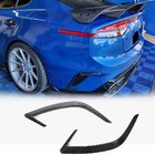 Kia Stinger 2017-2023 гг. Накладка на Задний Бампер (2017-2020, Карбон) фото 2