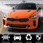 Kia Stinger 2017-2023 гг. Окантовка Решетки Радиатора (Карбон) фото 2