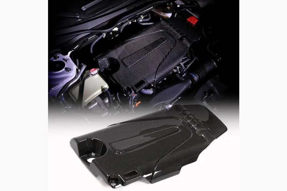 Honda Civic Sedan X 2016-2021 гг. Крышка двигателя (Карбон) Image