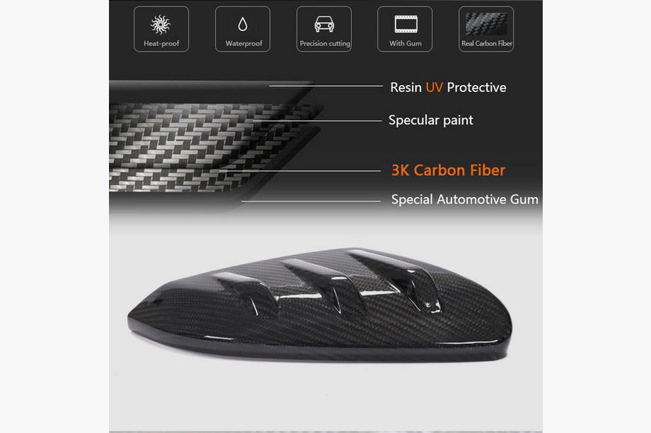 Honda Civic Sedan X 2016-2021 гг. Накладки на Зеркала V2 (Карбон) Фото 4