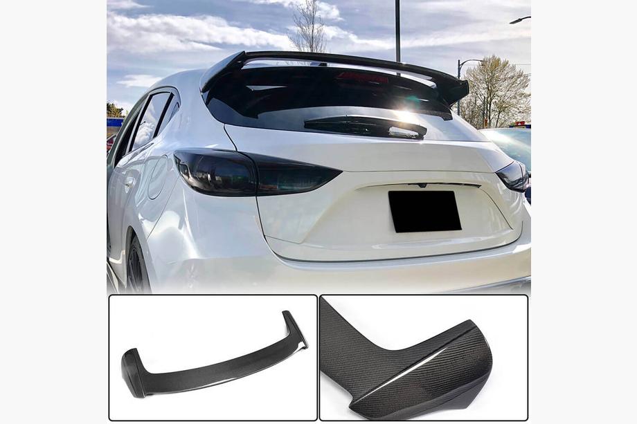 Mazda 3 2013-2019 гг. Спойлер V1 (HB, Карбон) Image