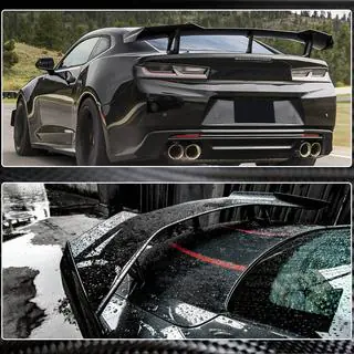 Спойлер V1 (Карбон) Chevrolet Camaro 2015- гг. фото 3