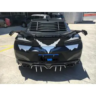 Спойлер V3 (Карбон) Chevrolet Camaro 2015- гг. фото 2