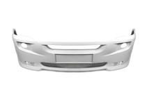 Volkswagen Crafter 2006-2016 гг. Накладка на передний бампер 2012↗ (2 фары, грунт под покраску) фото 3