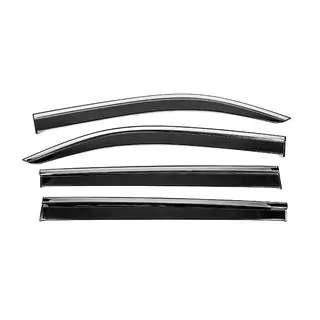 Ветровики с хромированным молдингом Niken Luxury (4 шт)