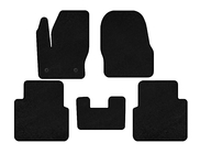 Ford Connect 2014-2021 гг. Текстильные коврики Deluxe (Черный) фото 1