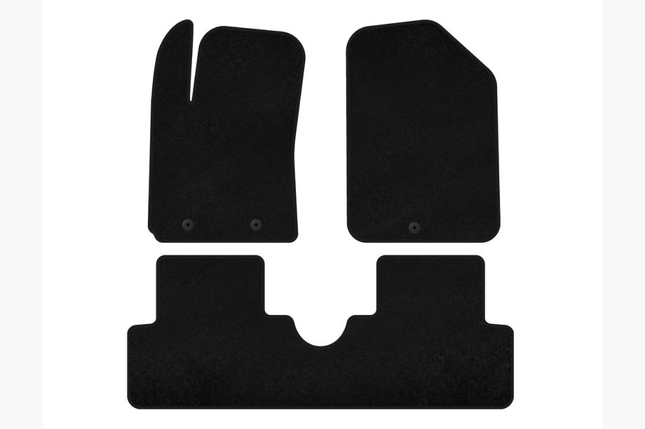 Hyundai I-10 2014-2017 гг. Текстильные коврики Deluxe (HB, Черный) Image