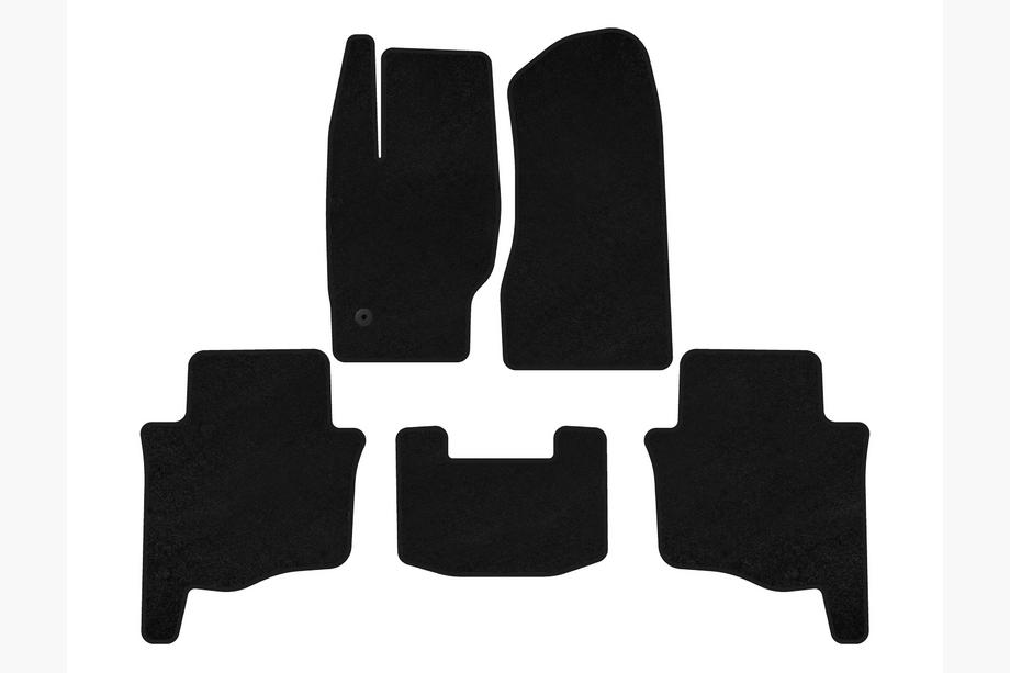Jeep Grand Cherokee WK 2004-2010 гг. Текстильные коврики Deluxe (Черный) Фото 1