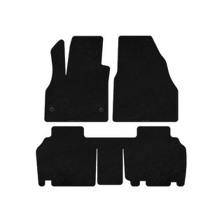 Текстильные коврики Deluxe (2 ряда, 5-дверный/7-местный, черный) Renault Kangoo 2008–2020 гг. фото 1
