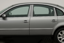 Volkswagen Passat B5 1997-2005 гг. Накладки на дверные стойки из нержавеющей стали (6 шт) фото 1