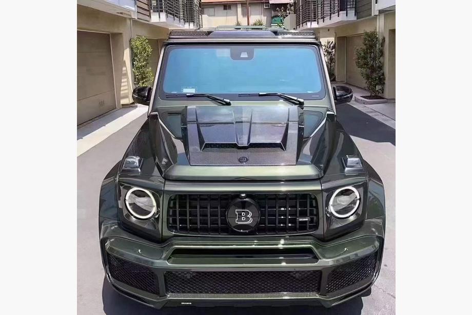 Mercedes G class W463 2018-2024 гг. Накладка на капот (Карбон) Image