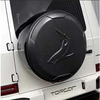Накладка на запасное колесо Topcar-Style (Карбон) Mercedes G class W463 1990-2018 гг. фото 1