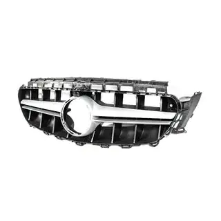Передняя решетка в стиле E63 AMG Silver (для Avantgarde/AMG-Line/E43 AMG/E53 AMG 2016-2019) фото 2